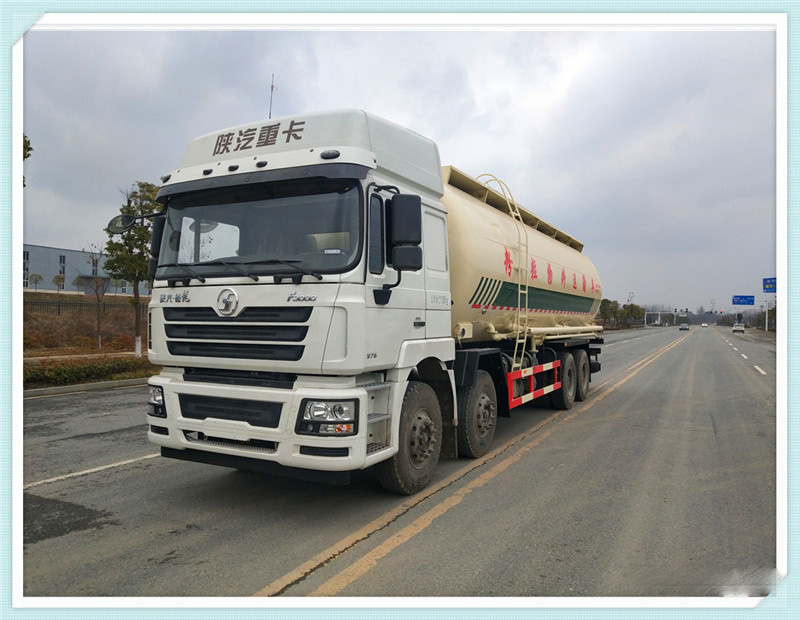 陜汽德龍40方粉粒物料車
